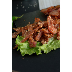 Джерки курячі з кунжутом та васабі, 50 гр.
